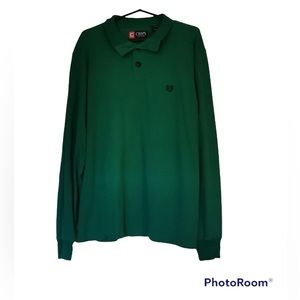 🍄 Chaps Green Long Sleeve Top, Size L